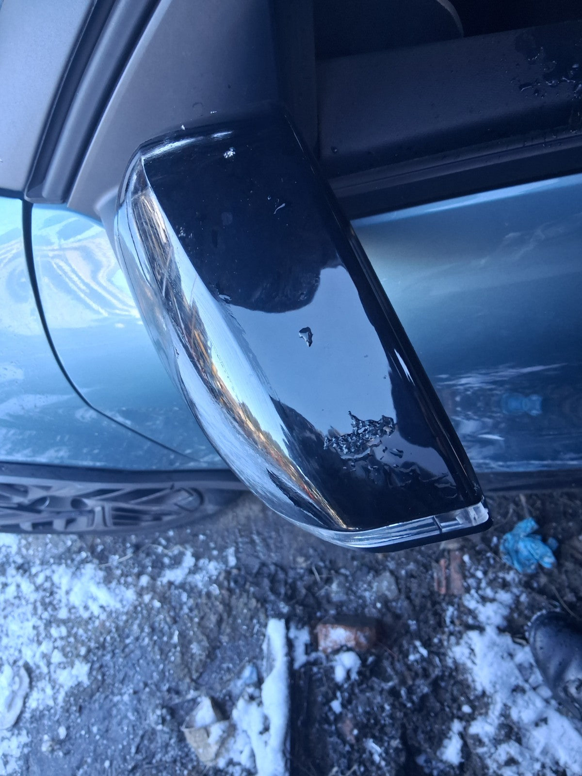 2023 CITROEN C4 MK3 NSF PASSENGER SIDE FRONT LEFT WING MIRROR POWER FOLD BLACK