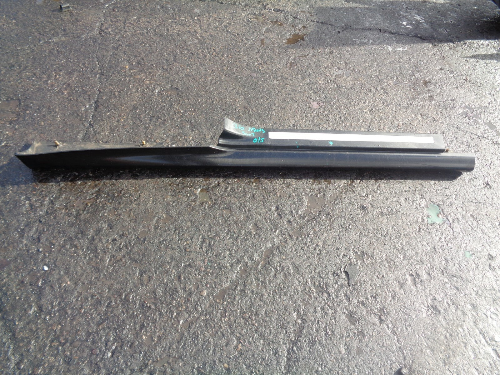RENAULT CLIO SPORT MK3 2007 OS DRIVER SIDE SKIRT BLACK