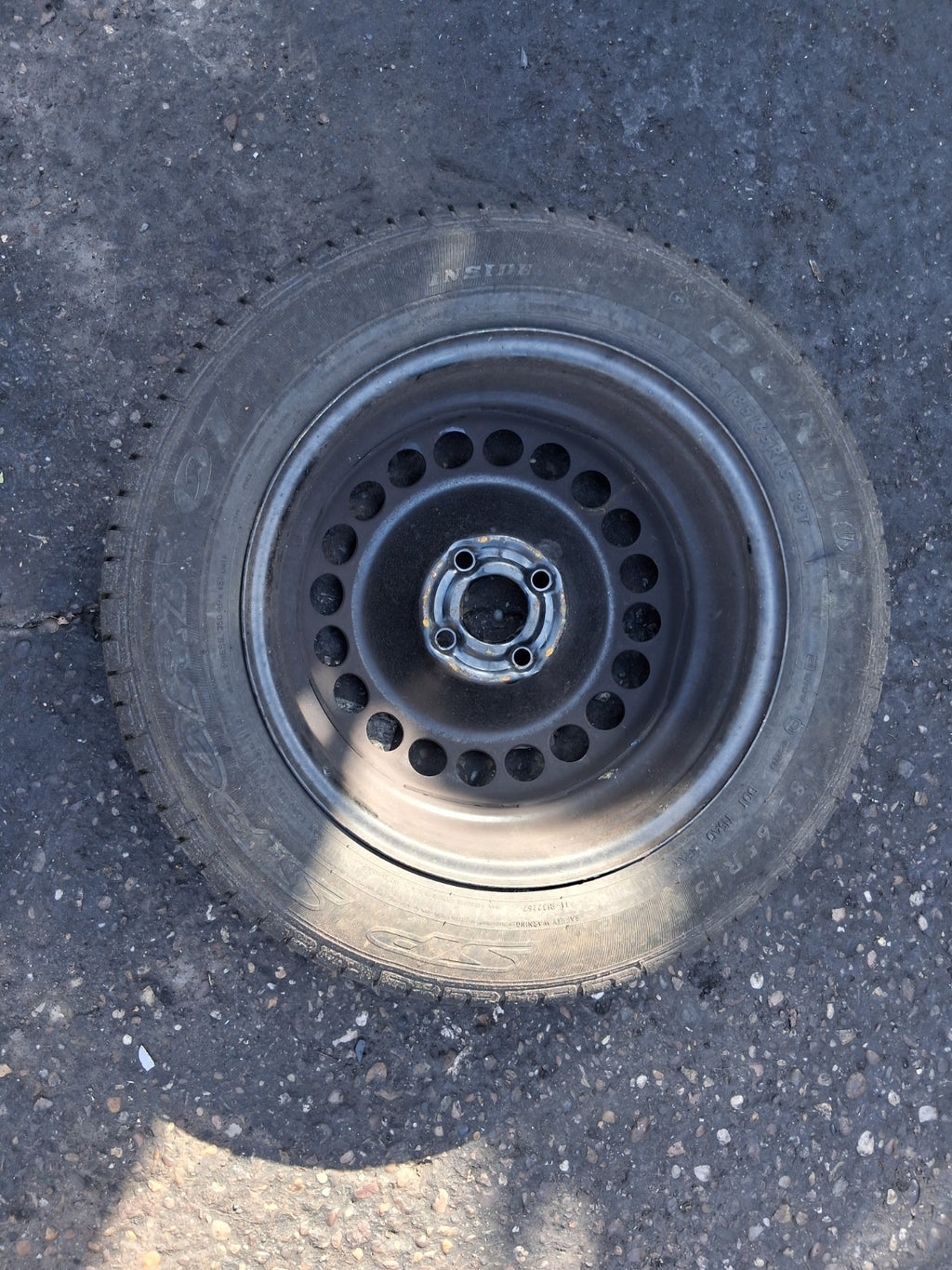 2008 VAUXHALL CORSA D 15 INCH STEEL WHEEL WITH TYRE 185/65R15