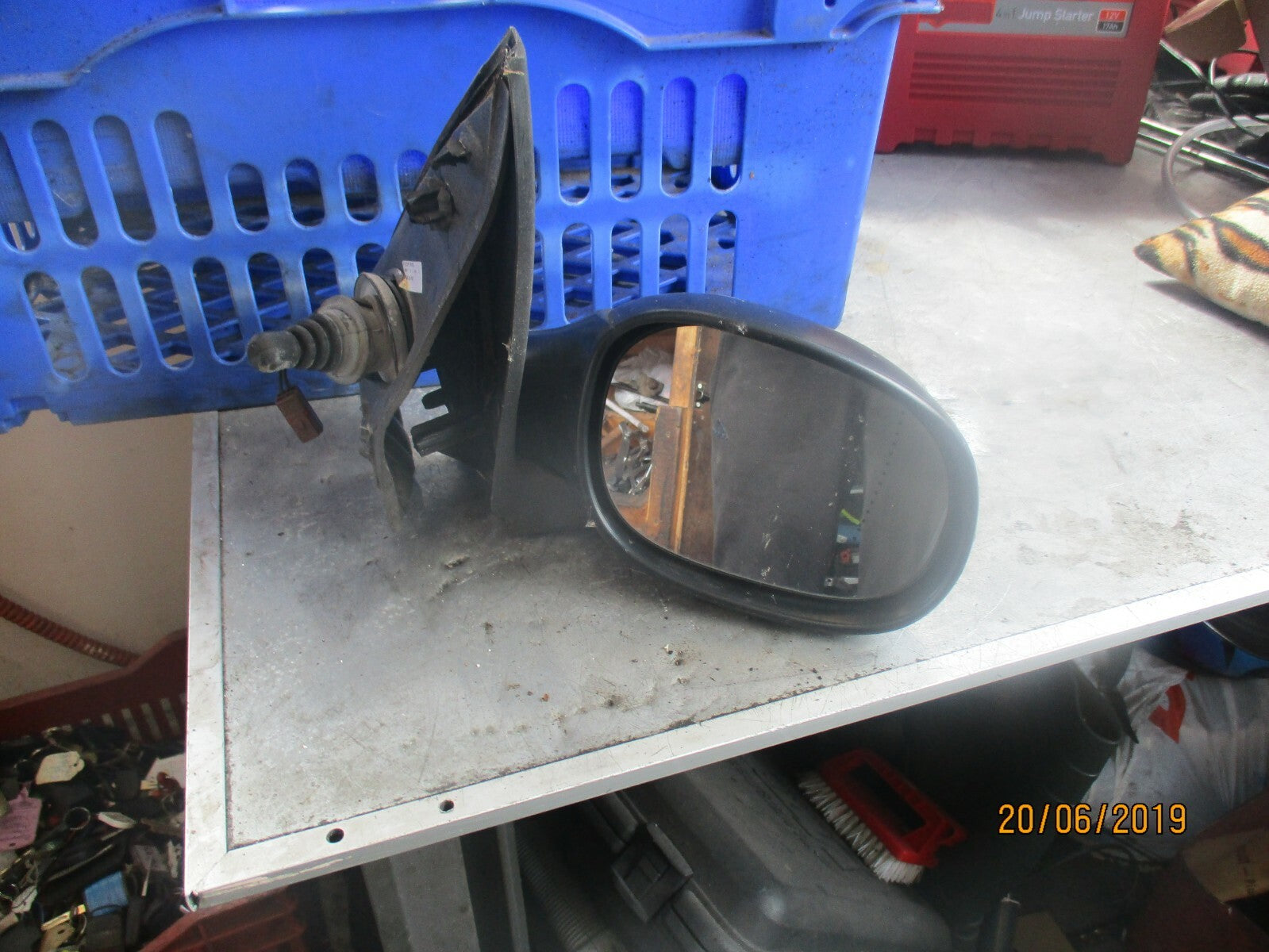 PEUGEOT 206 2002 DRIVER OFF SIDE WING MIRROR 96432619XT BLACK