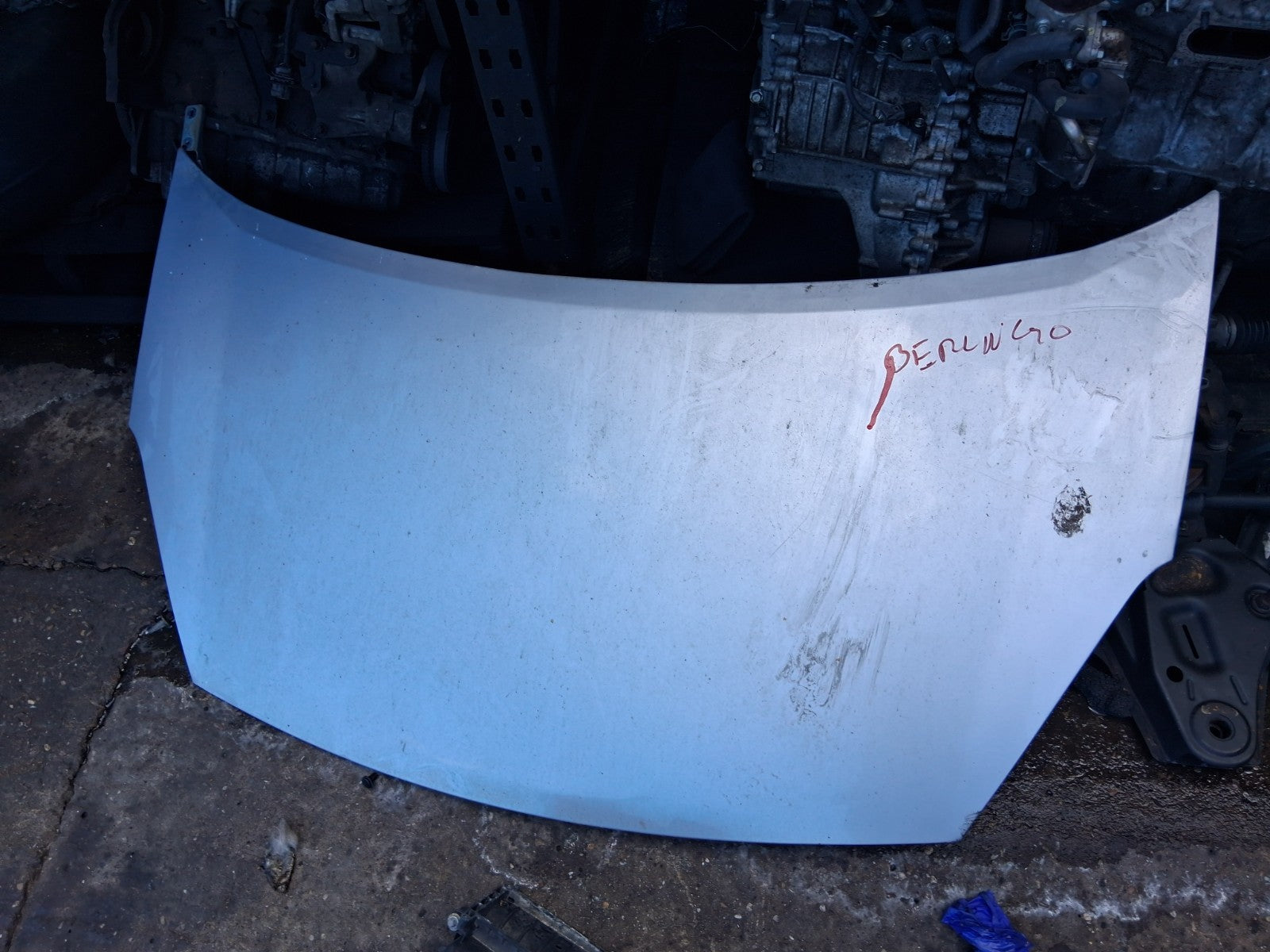 CITROEN BERLINGO MK2 2015 FRONT COMPLETE BONNET HOOD GREY ALUMINIUM EZR