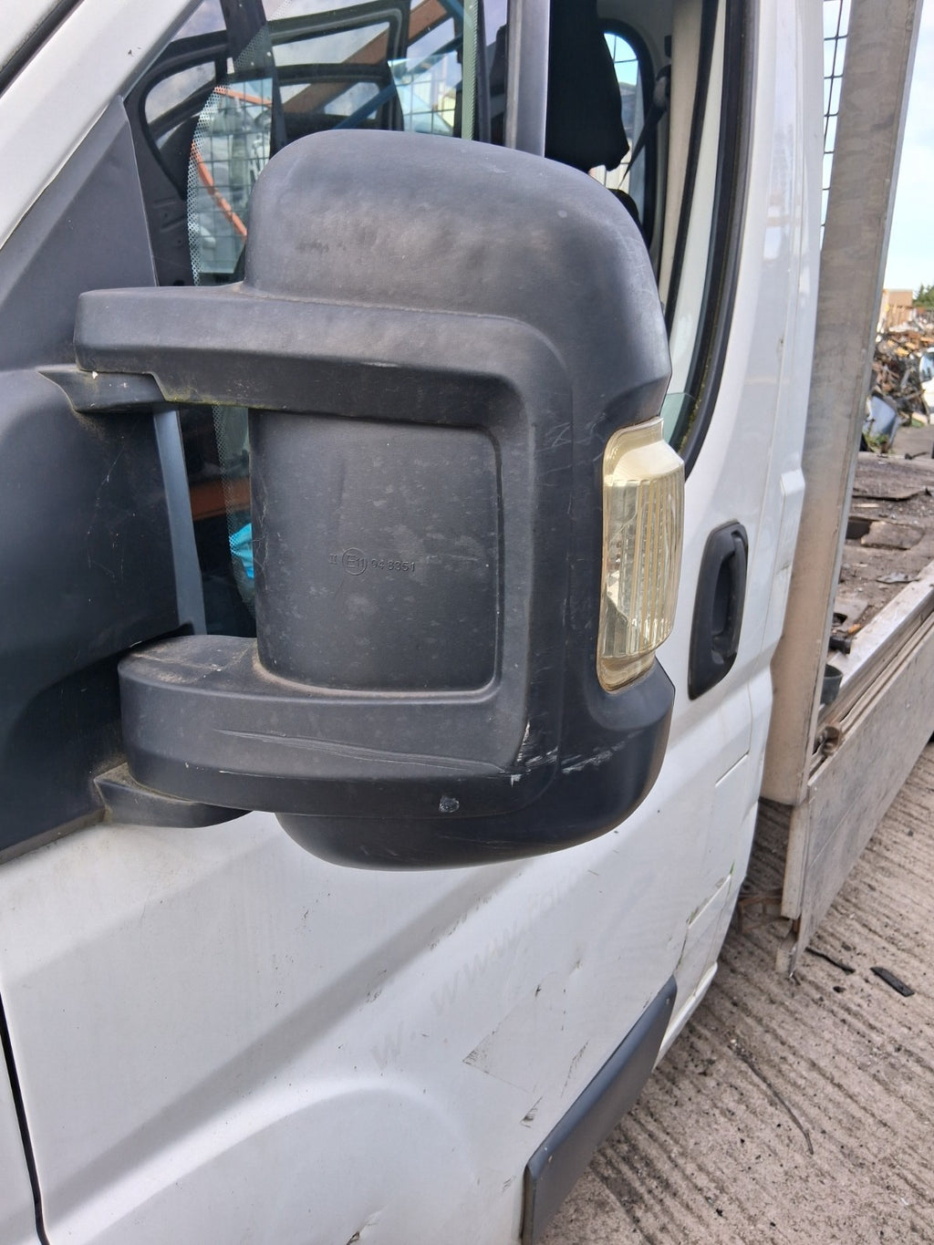 2014 CITROEN RELAY MK3 NSF PASSENGER SIDE WING MIRROR BLACK