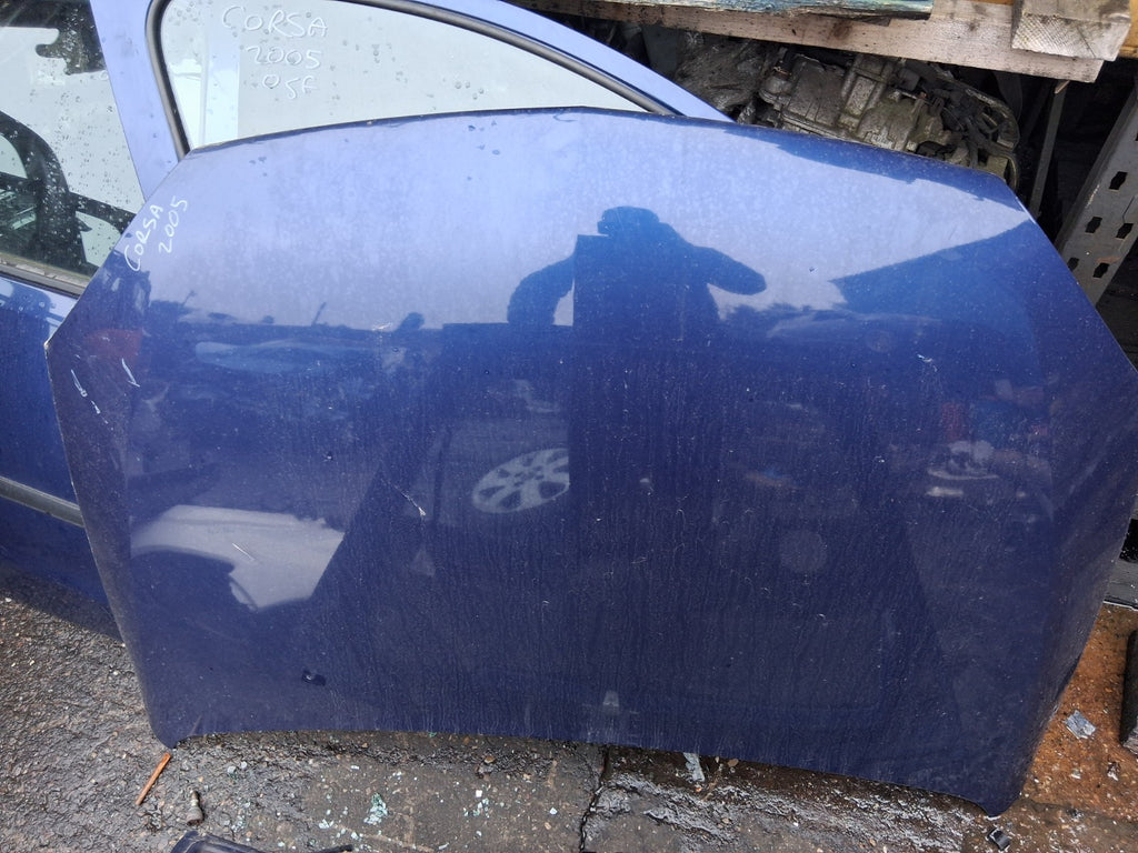 2005 VAUXHALL CORSA C FRONT BONNET HOOD PANEL BLUE