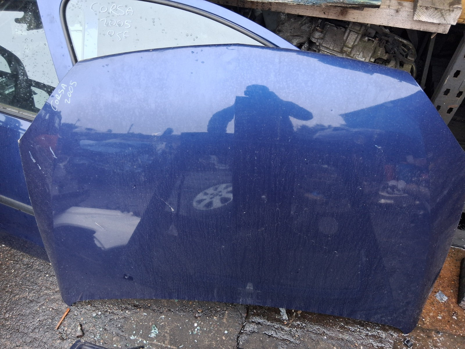 2005 VAUXHALL CORSA C FRONT BONNET HOOD PANEL BLUE