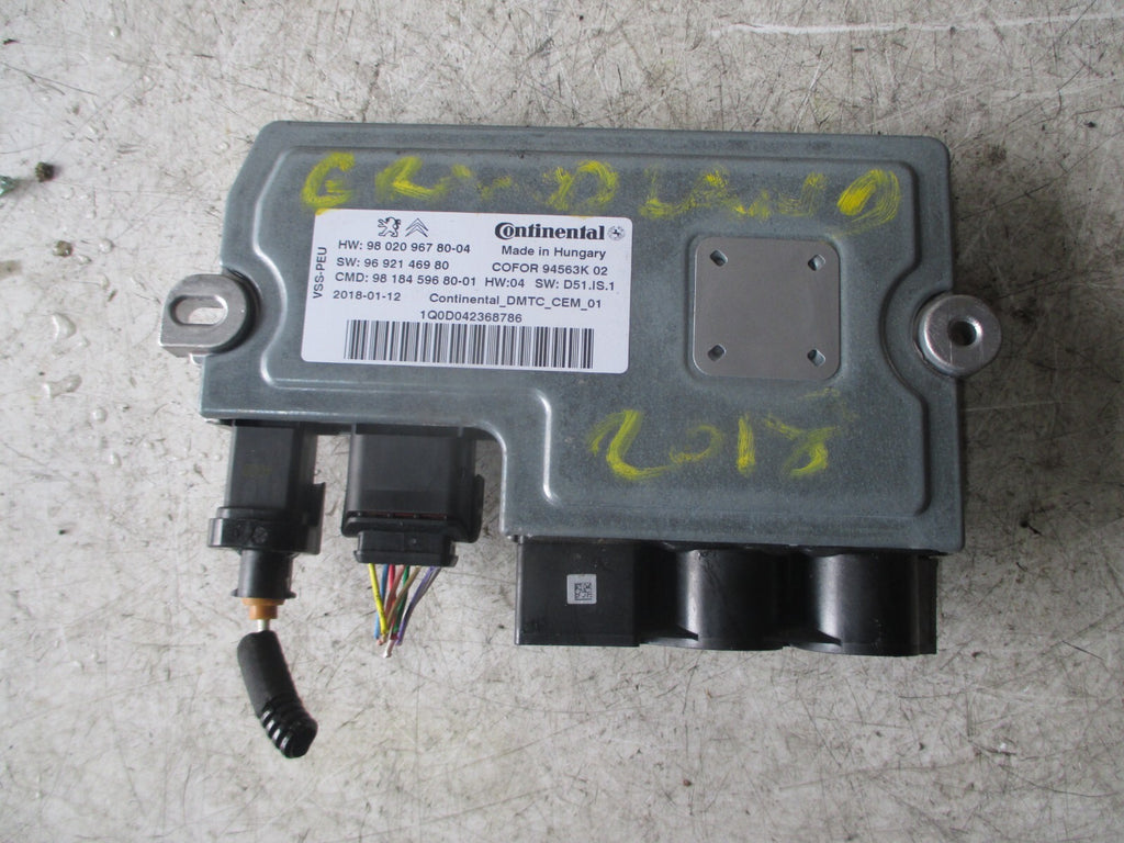 VAUXHALL GRANDLAND X 2018 START SHOP ECU CONTROL MODULE UNIT 9692146980