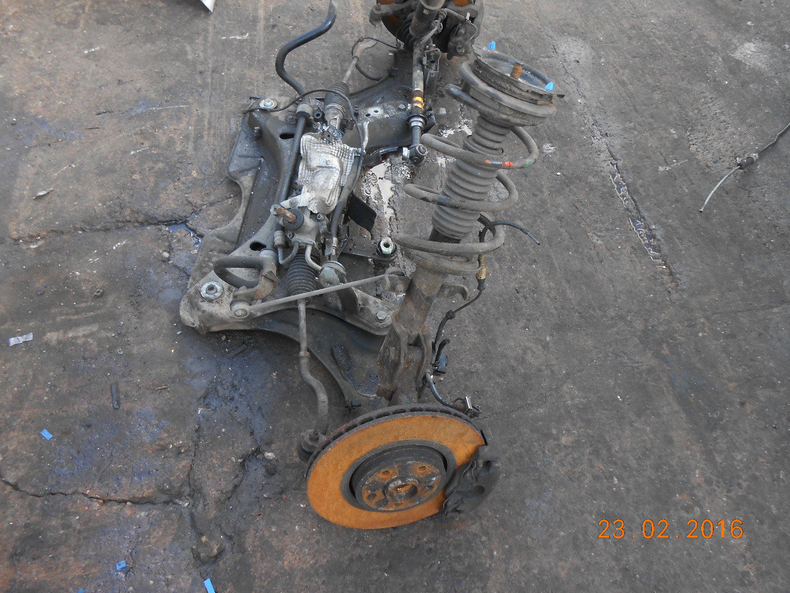 RENAULT VEL SATIS 2002 2.0 16V COMPLETE SUBFRAME STEERING RACK HUB CALIPER SHOCK