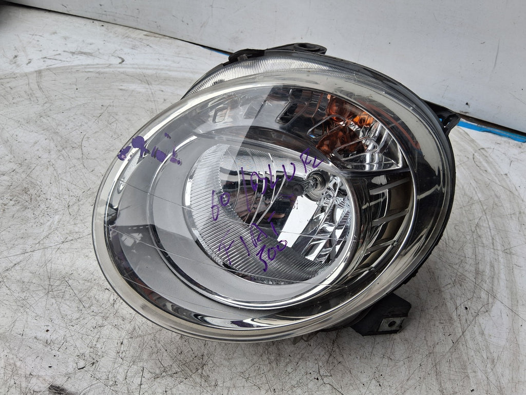 2010 FIAT 500 LOUNGE MK1 NS PASSENGER SIDE FRONT LEFT HEADLIGHT HEAD LAMP
