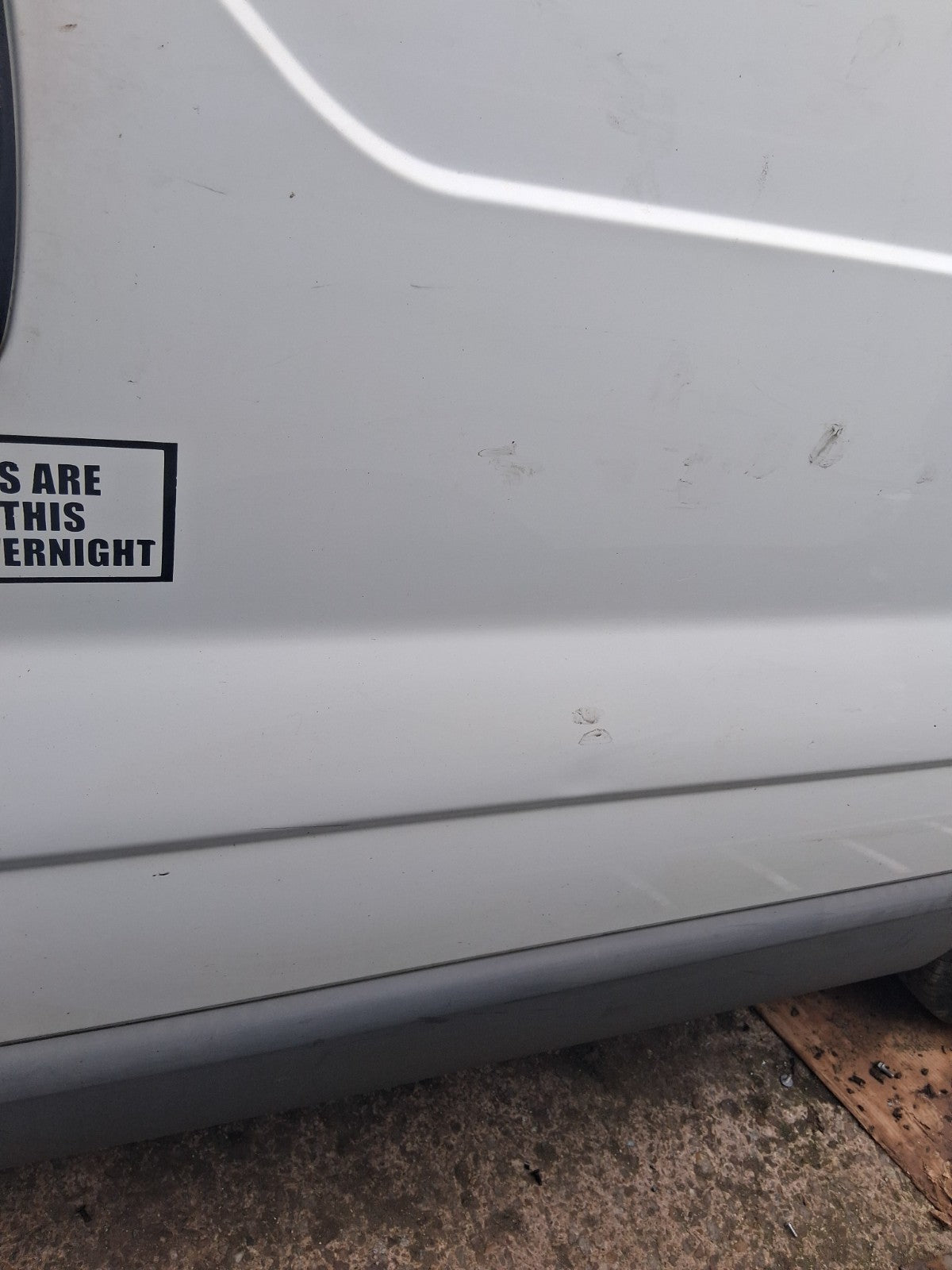 2014 VAUXHALL VIVARO MK1 NS PASSENGER SIDE LEFT COMPLETE SLIDING DOOR WHITE