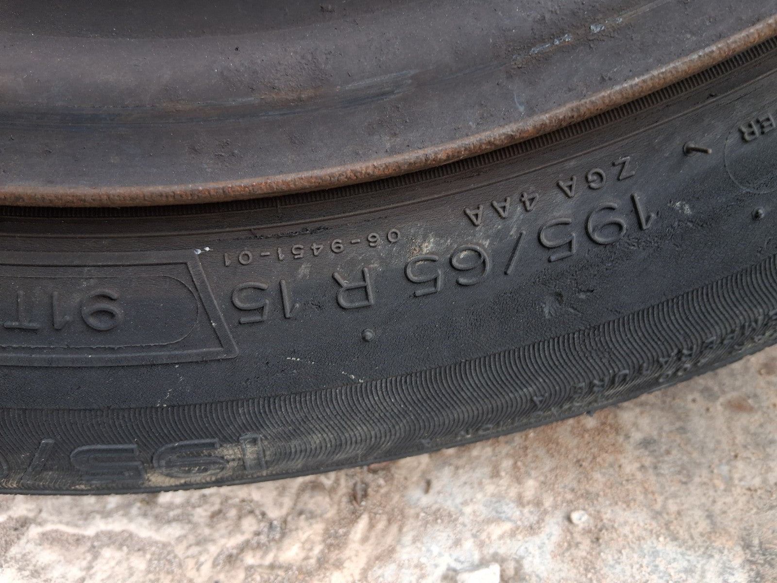 2017 PEUGEOT PARTNER MK2 15 INCH STEEL WHEEL WITH TYRE 195/65R15