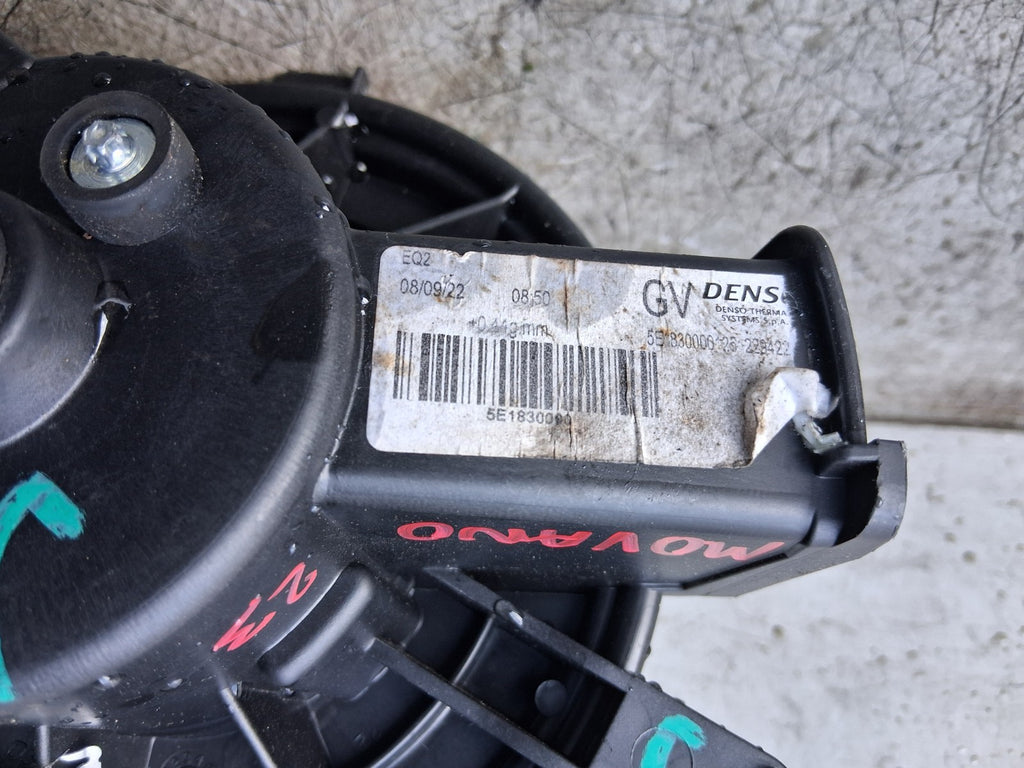 2023 VAUXHALL MOVANO C MK3 HEATER BLOWER MOTOR FAN 5E1630100