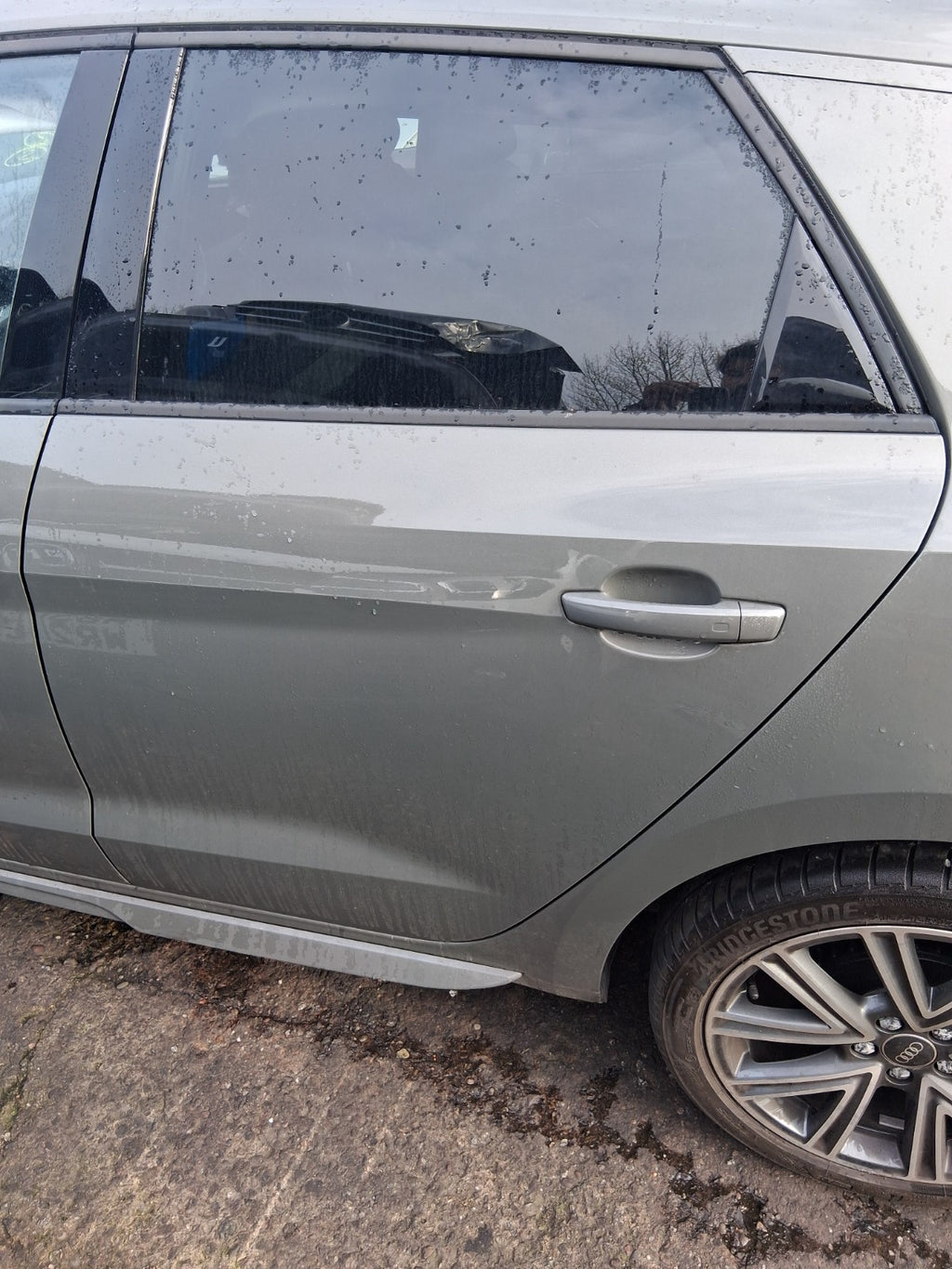 2024 AUDI A1 S LINE MK2 GB NSR PASSENGER SIDE REAR BARE DOOR CHRONOS GREY LX7G