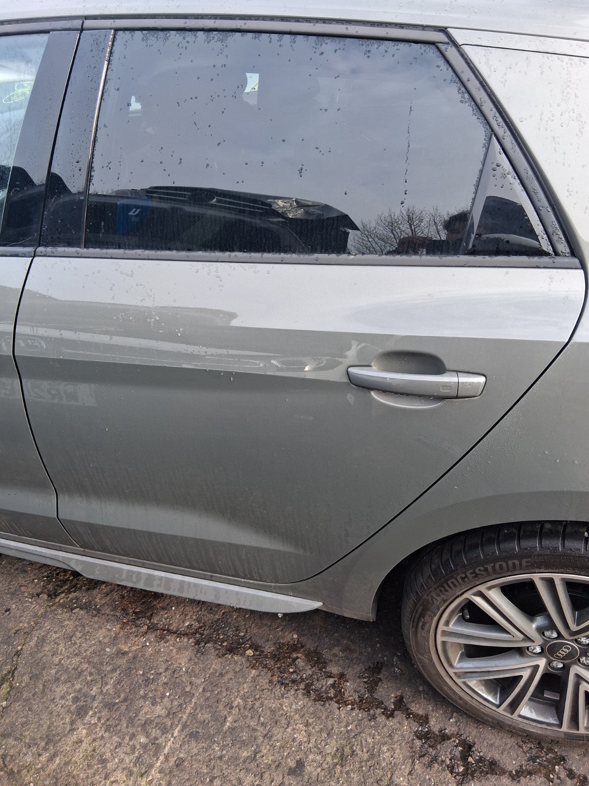 2024 AUDI A1 S LINE MK2 GB NSR PASSENGER SIDE REAR BARE DOOR CHRONOS GREY LX7G