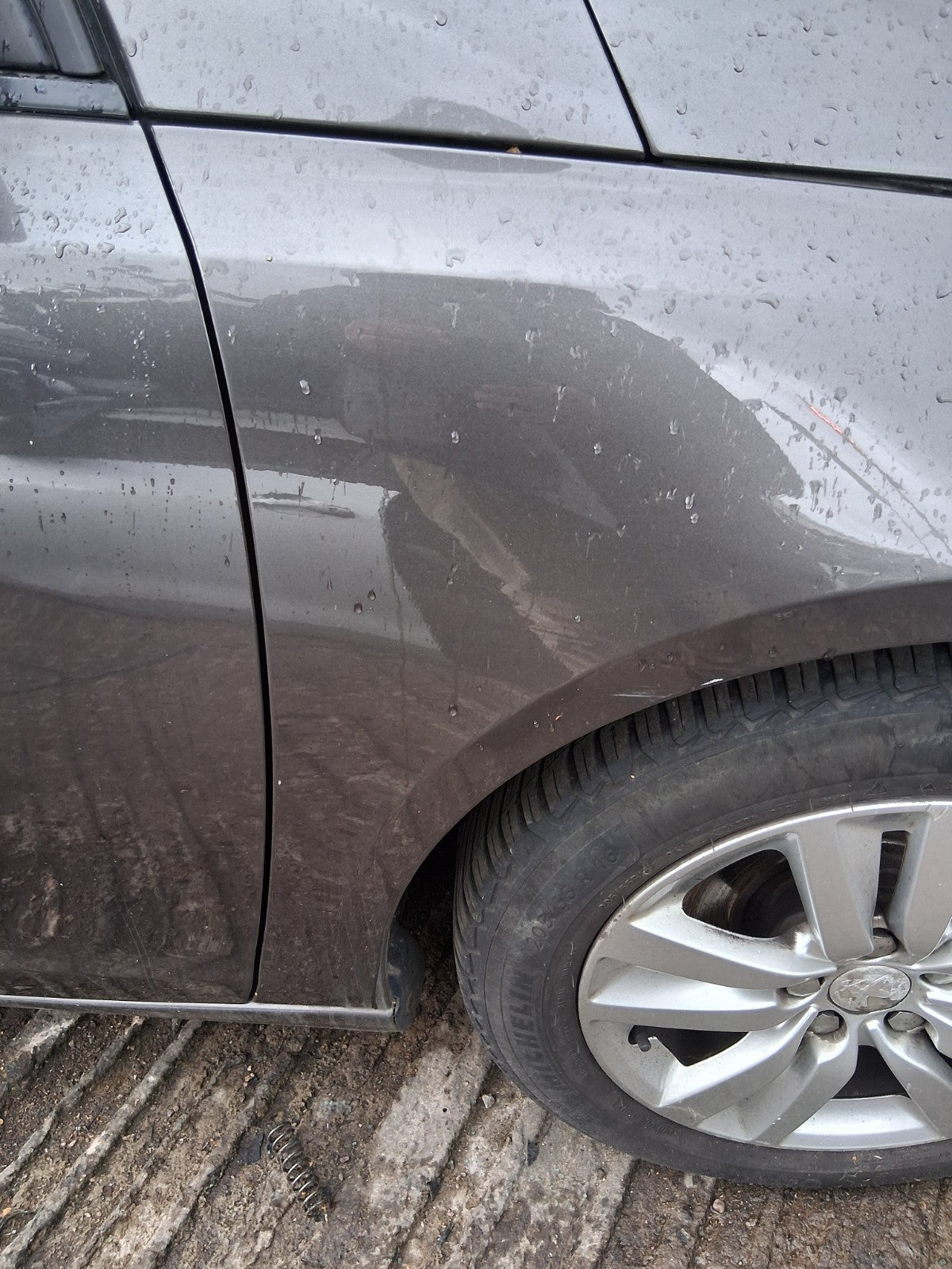2015 PEUGEOT 308 MK2 ESTATE NSF PASSENGER SIDE FRONT LEFT WING PANEL GREY MOKA