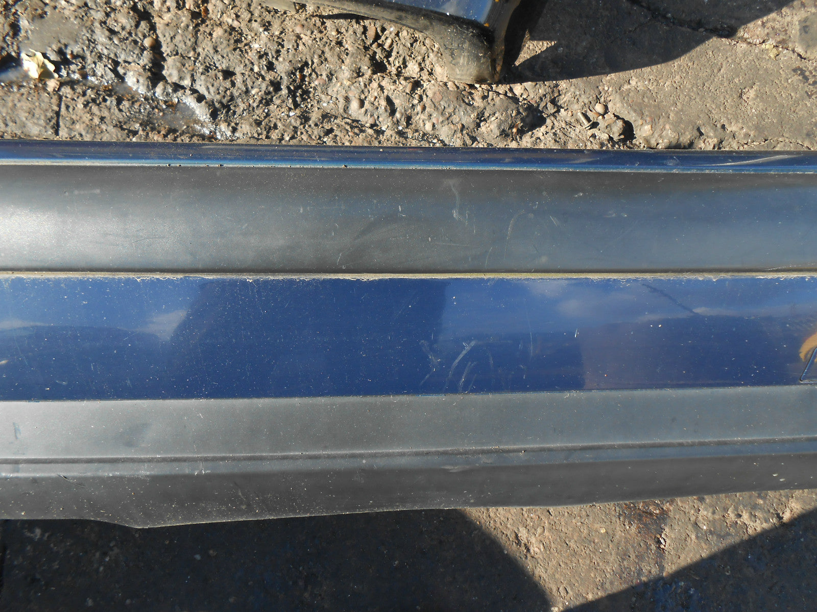 CITROEN C5 2001 HATCHBACK COMPLETE REAR BUMPER DARK BLUE