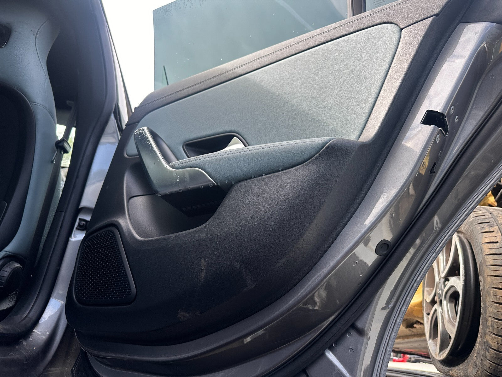 2023 MERCEDES CLA C118 OSR DRIVER SIDE REAR DOOR CARD TRIM PANEL BLACK BLUE