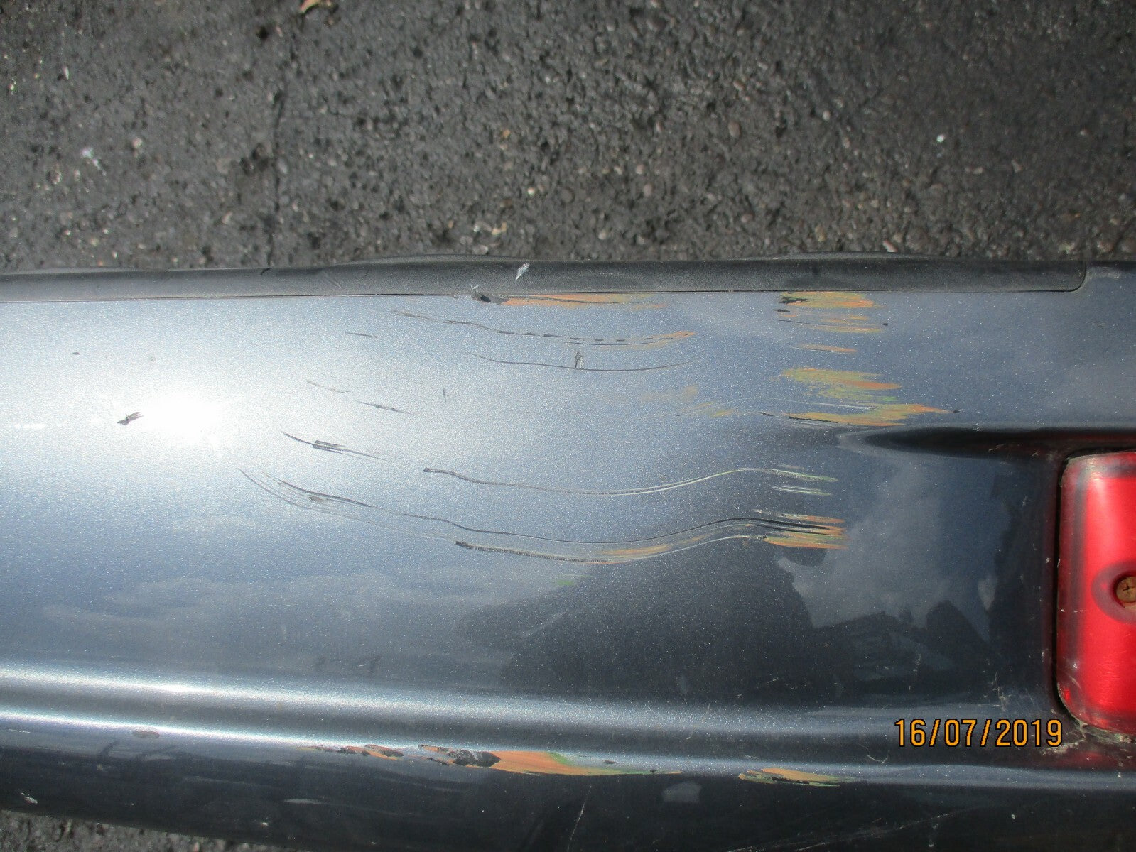 HYUNDAI SANTA FE MK1 REAR COMPLETE BUMPER GREY