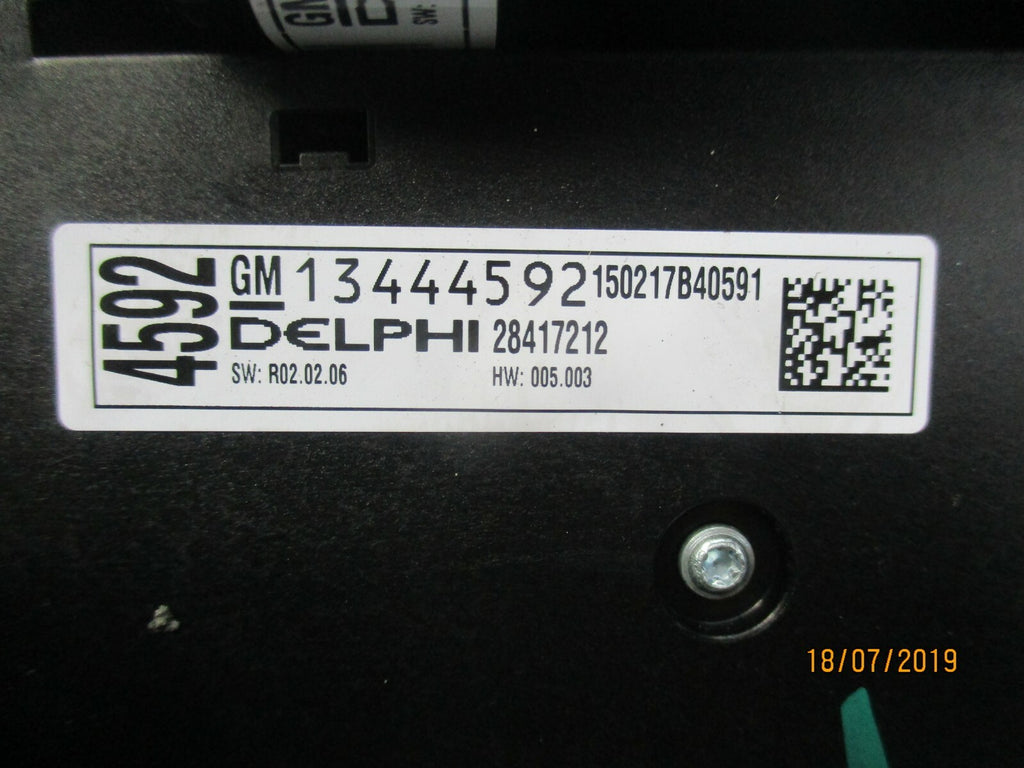 VAUXHALL ASTRA J HEATER AC CLIMATE AND STEREO RADIO CONTROL PANEL 13435154