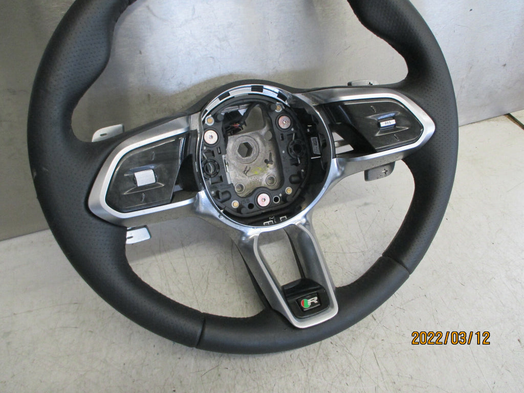2019 JAGUAR XE R LINE MULTIFUNCTION LEATHER STEERING WHEEL lx733f563fb8pvj