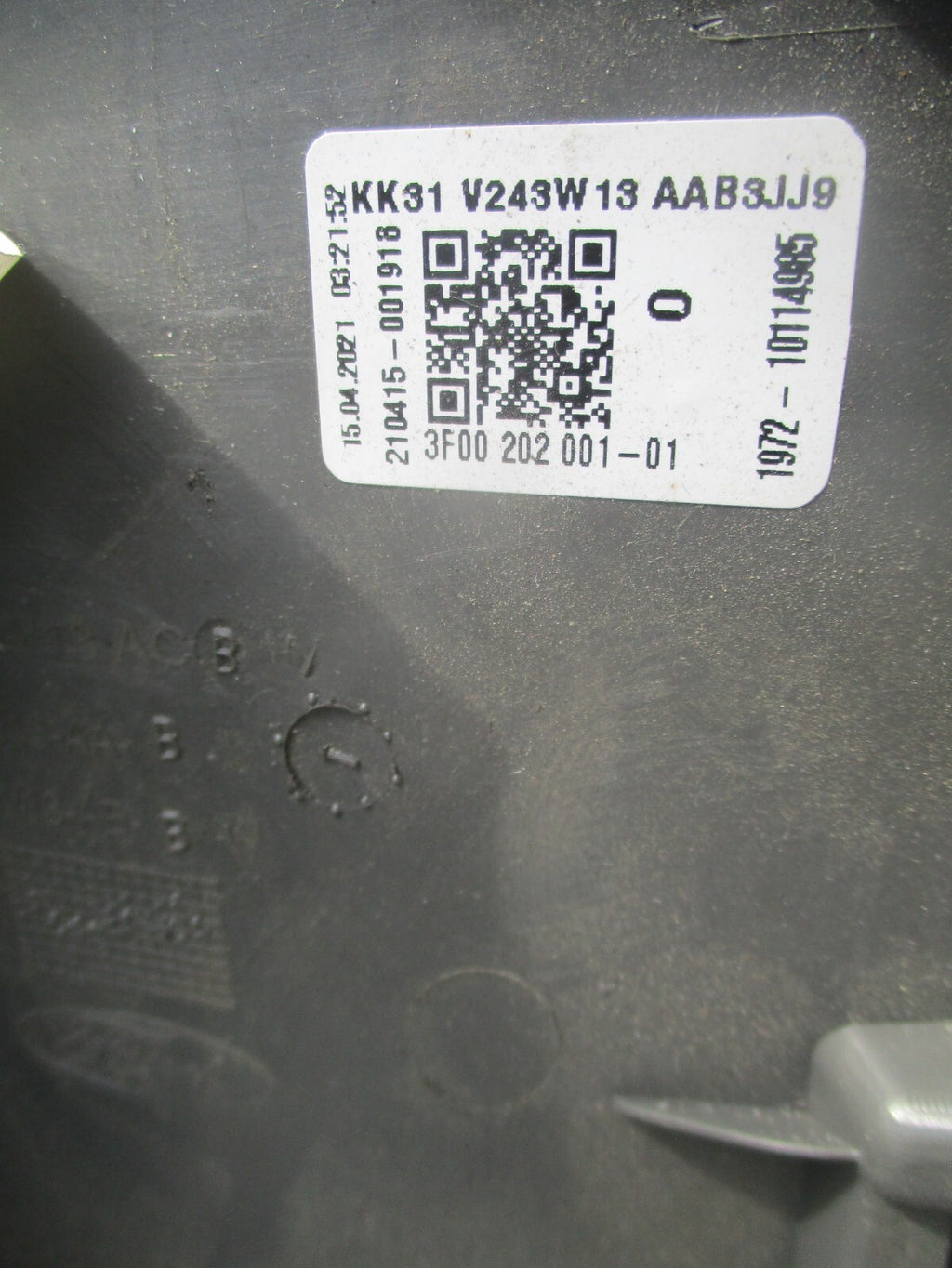 FORD TRANSIT MK8 2021 LEFT SIDE B PILLAR TRIM COVER KK31V243W13
