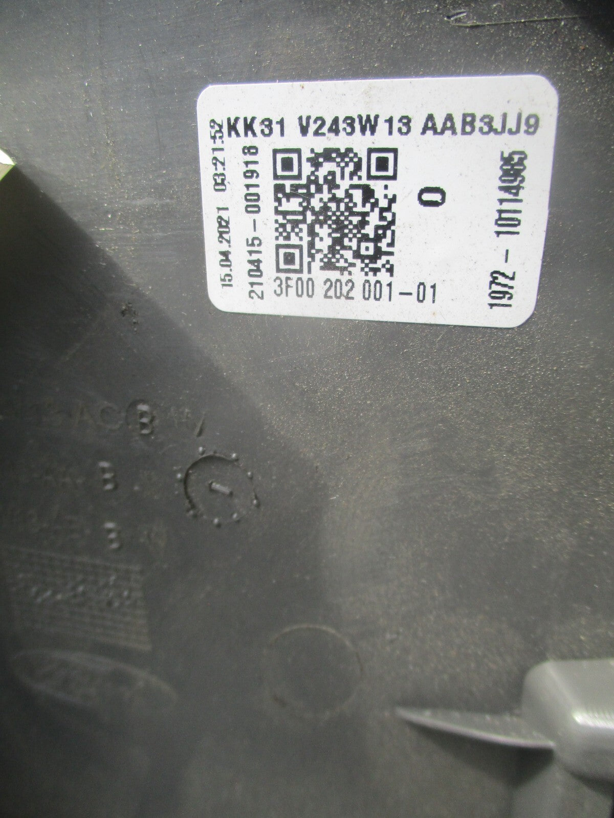 FORD TRANSIT MK8 2021 LEFT SIDE B PILLAR TRIM COVER KK31V243W13