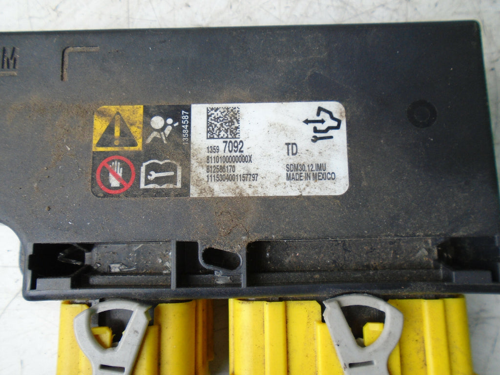 VAUXHALL CORSA E 2015 1.4 PETROL SRS CONTROL MODULE 13597092
