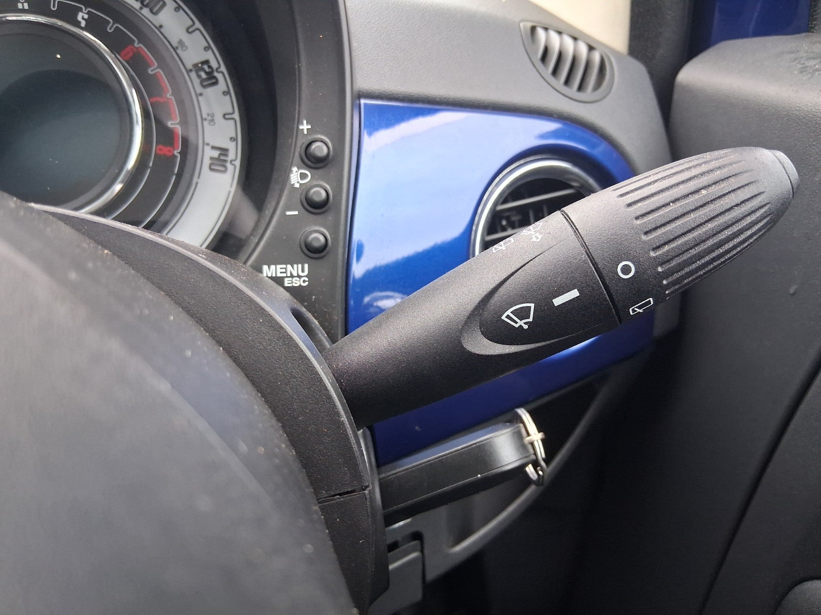2010 FIAT 500 LOUNGE MK1 INDICATOR WIPER COMBINATION SWITCH STALK SQUIB RING