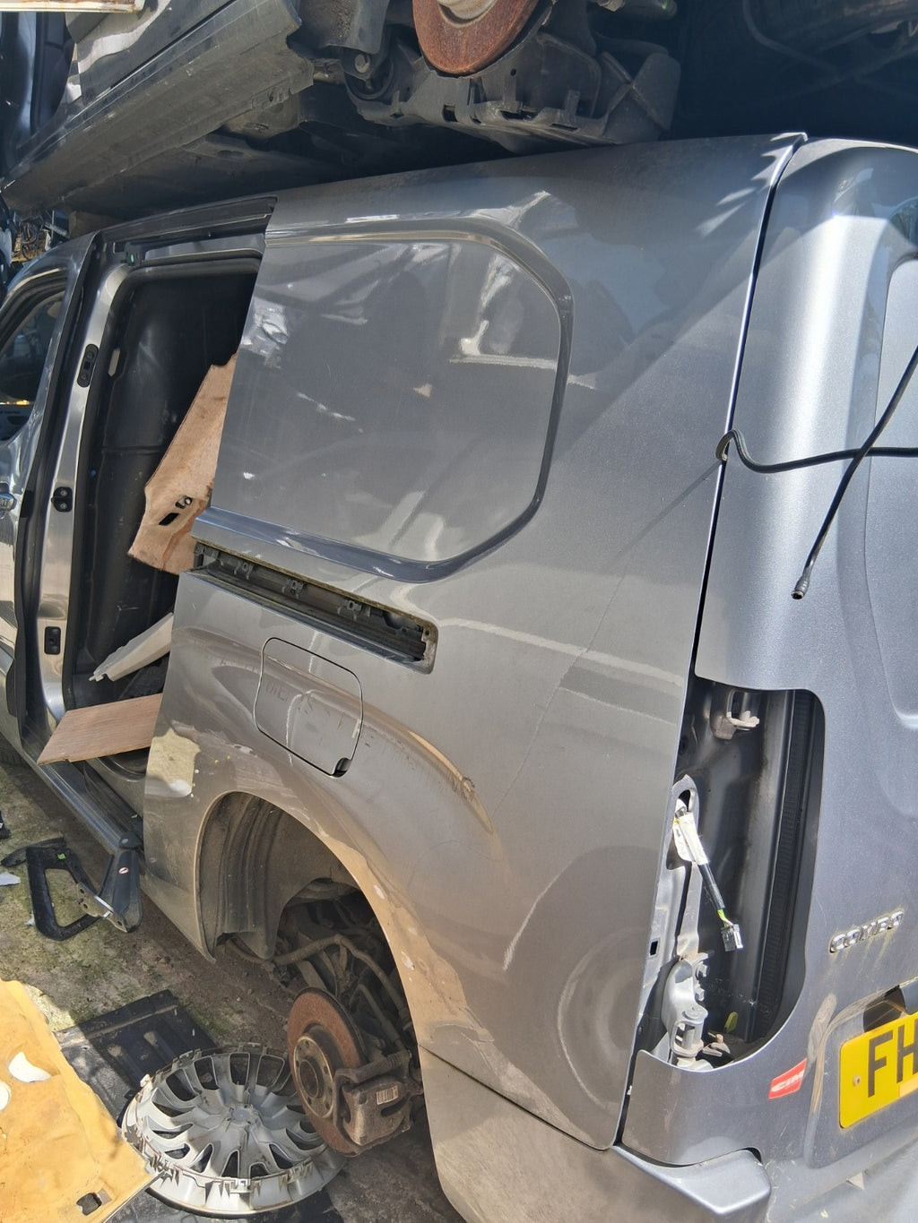2019 VAUXHALL COMBO E MK4 NSR PASSENGER SIDE REAR QUARTER PANEL CUT