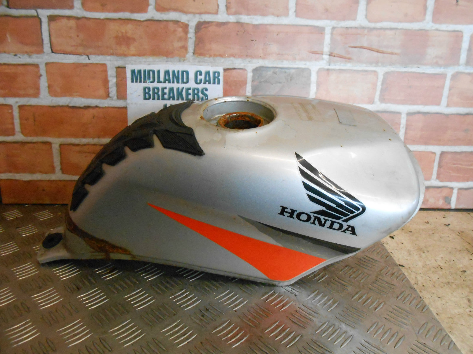 HONDA LS 125 R 2004 STEEL PETROL FUEL TANK & PETROL TAP SILVER