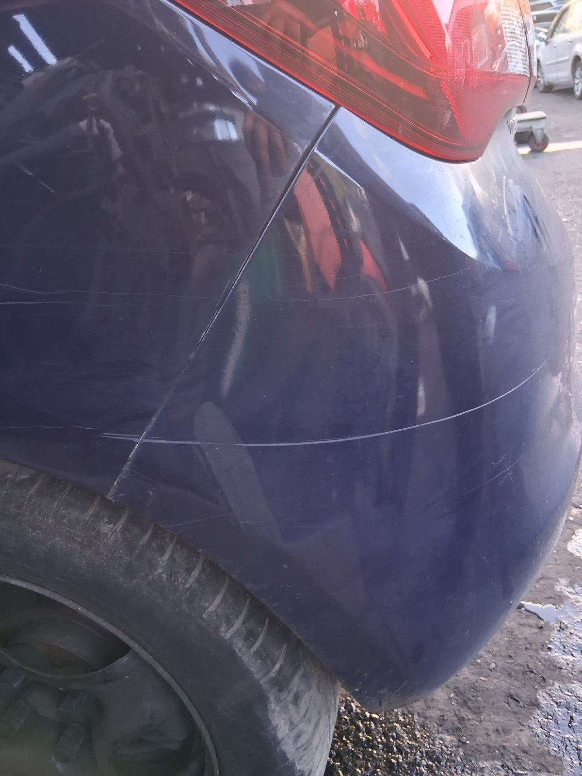 2016 VAUXHALL CORSA E COMPLETE REAR BUMPER BLUE