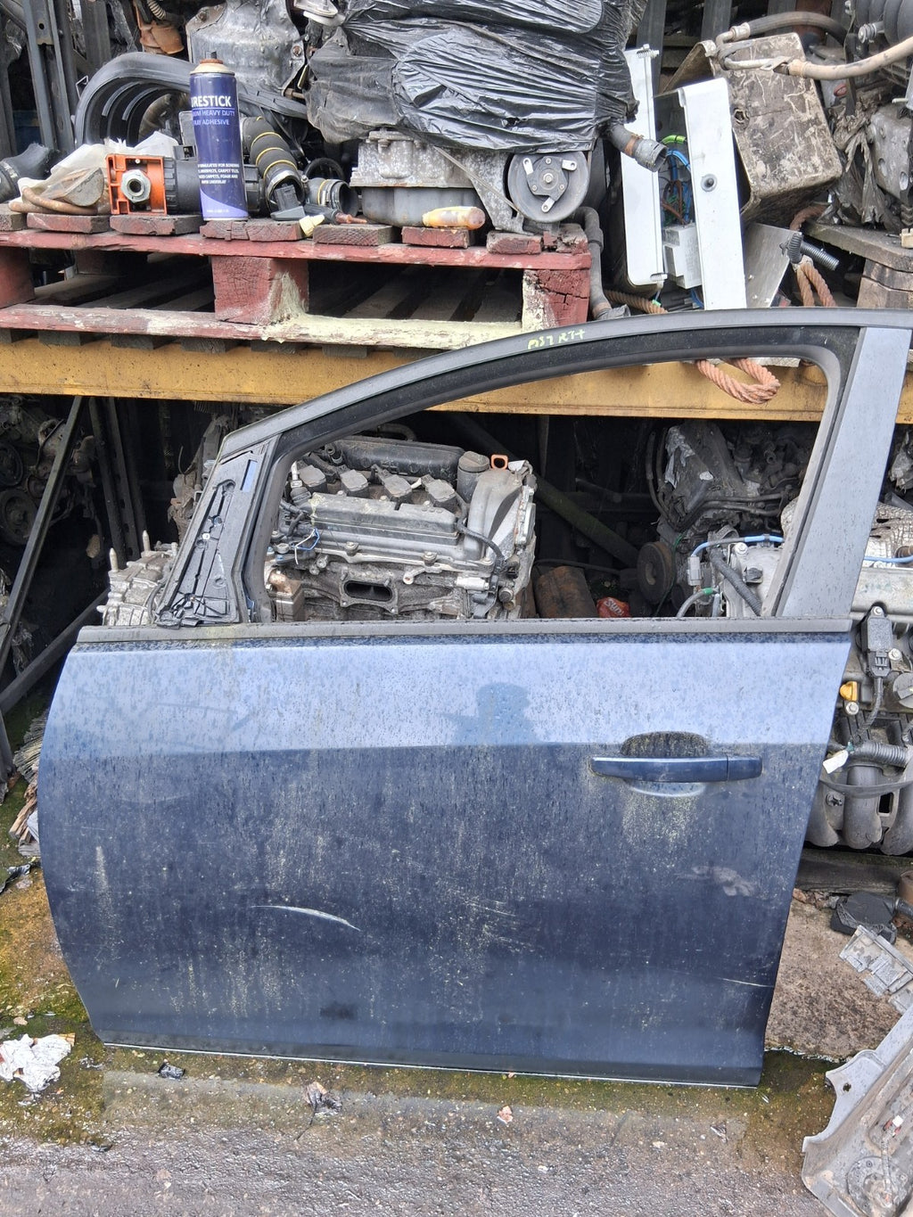 2013 VAUXHALL ASTRA J MK6 NSF PASSENGER SIDE FRONT BARE DOOR BLUE