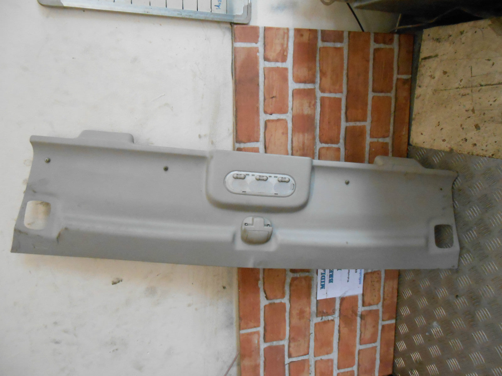 RENAULT MEGANE CC MK2 2005 FRONT INTERIOR LIGHT ROOF SUN VISOR BOARD 8200128577