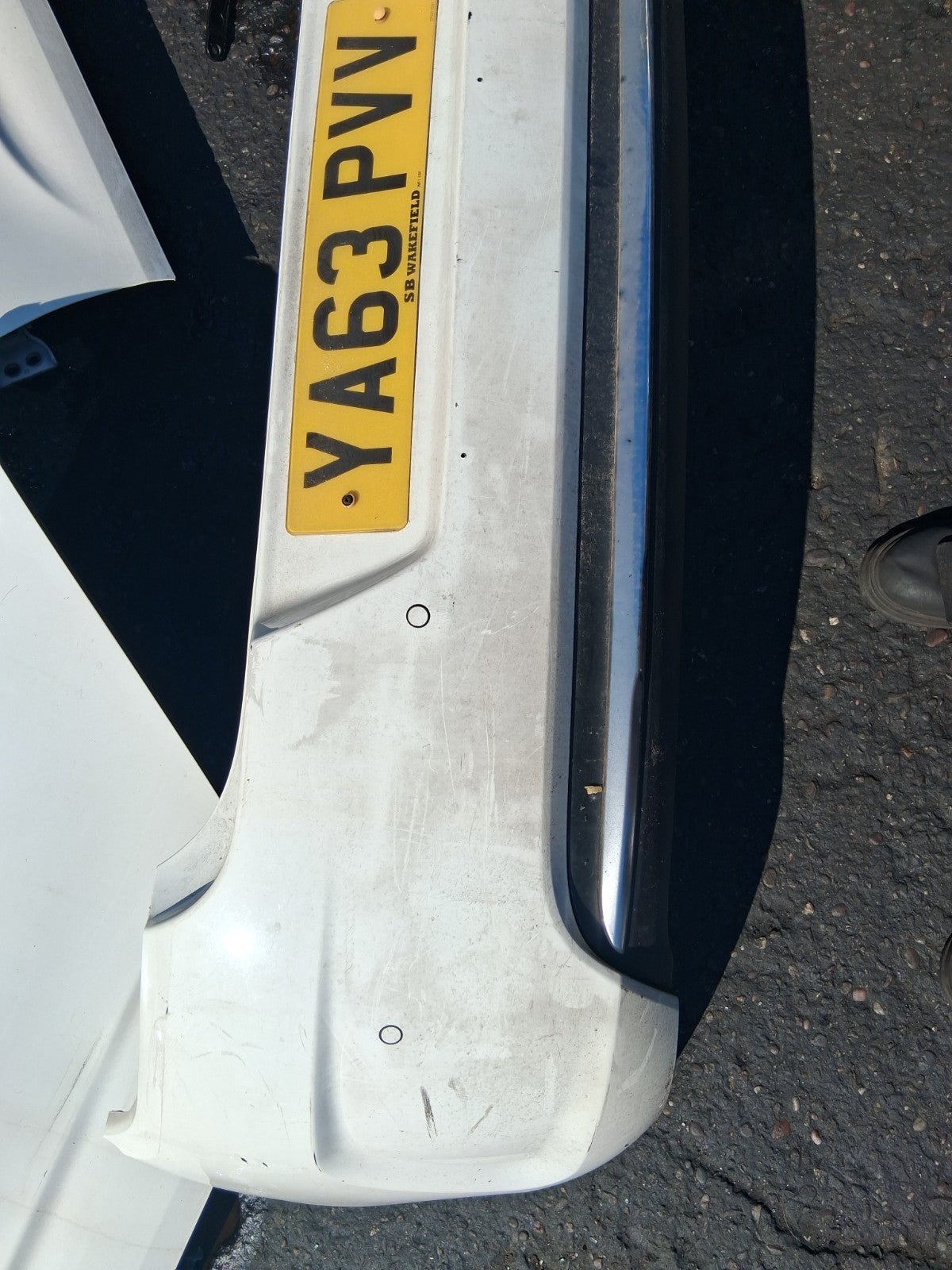 2013 CITROEN C4 MK2 COMPLETE REAR BUMPER WHITE