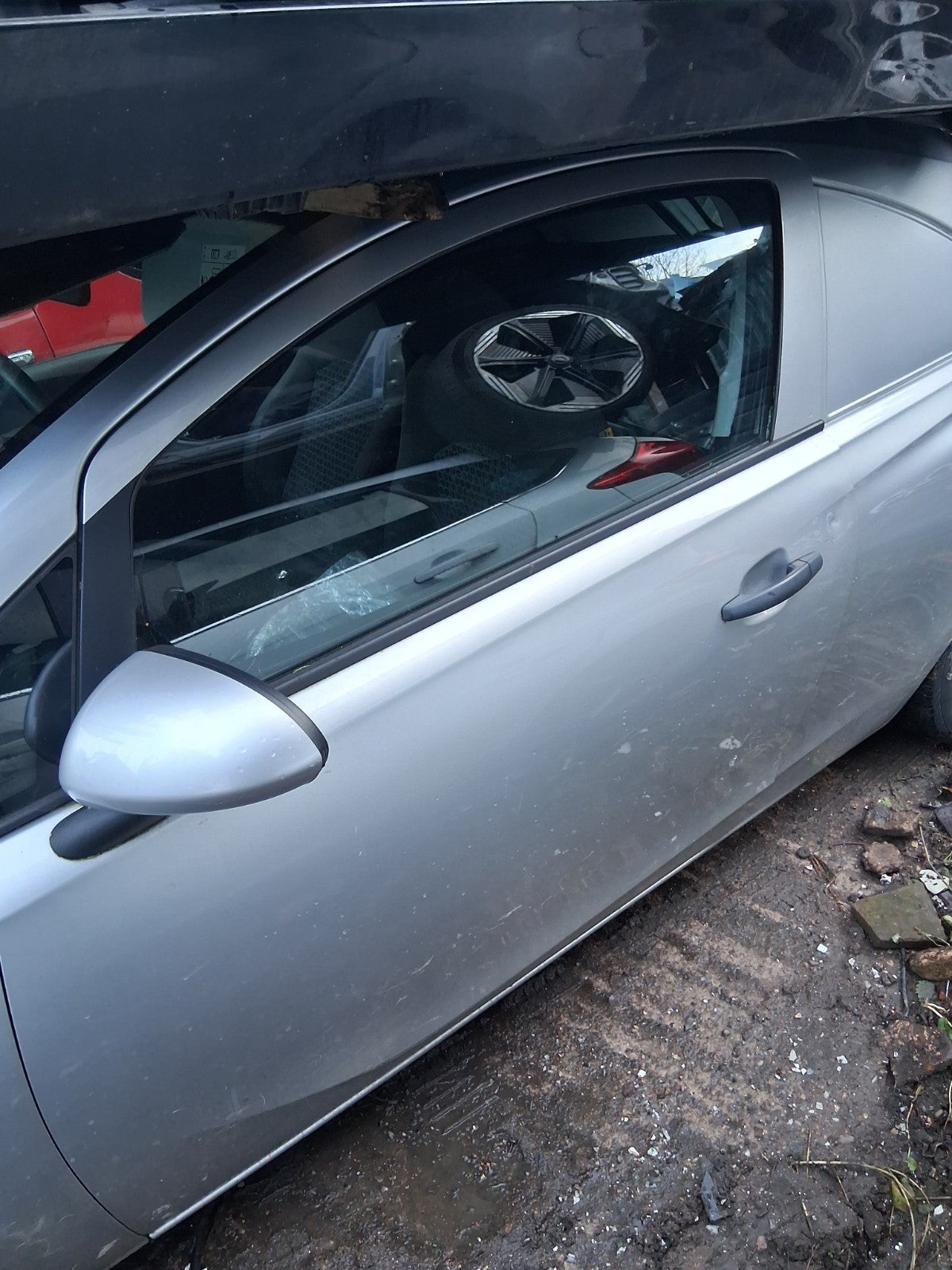 2018 VAUXHALL CORSA E 3 DOOR CORSA VAN NS PASSENGER SIDE LEFT BARE DOOR SILVER