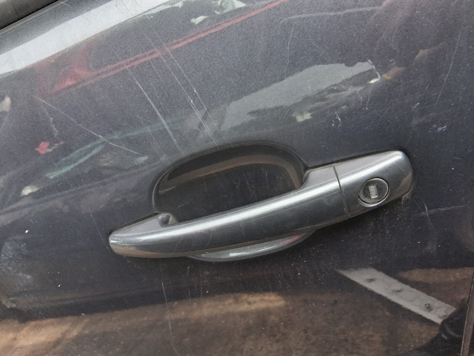 2012 PEUGEOT 3008 MK1 NSF PASSENGER SIDE EXTERIOR DOOR HANDLE GRIS SHARK KTPD