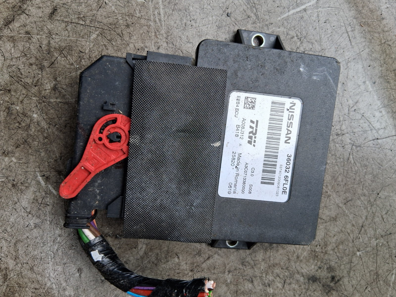 2020 NISSAN QASHQAI J11 MK2 PARKING BRAKE HANDBRAKE CONTROL MODULE ECU 360326FL0