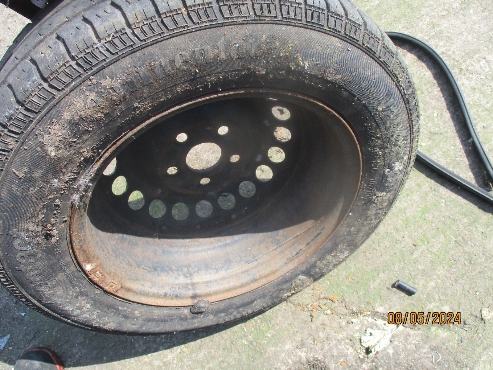 VW VOLKSWAGEN TRANSPORTER MK4 2012 STEEL WHEEL WITH TYRE 205/65R16