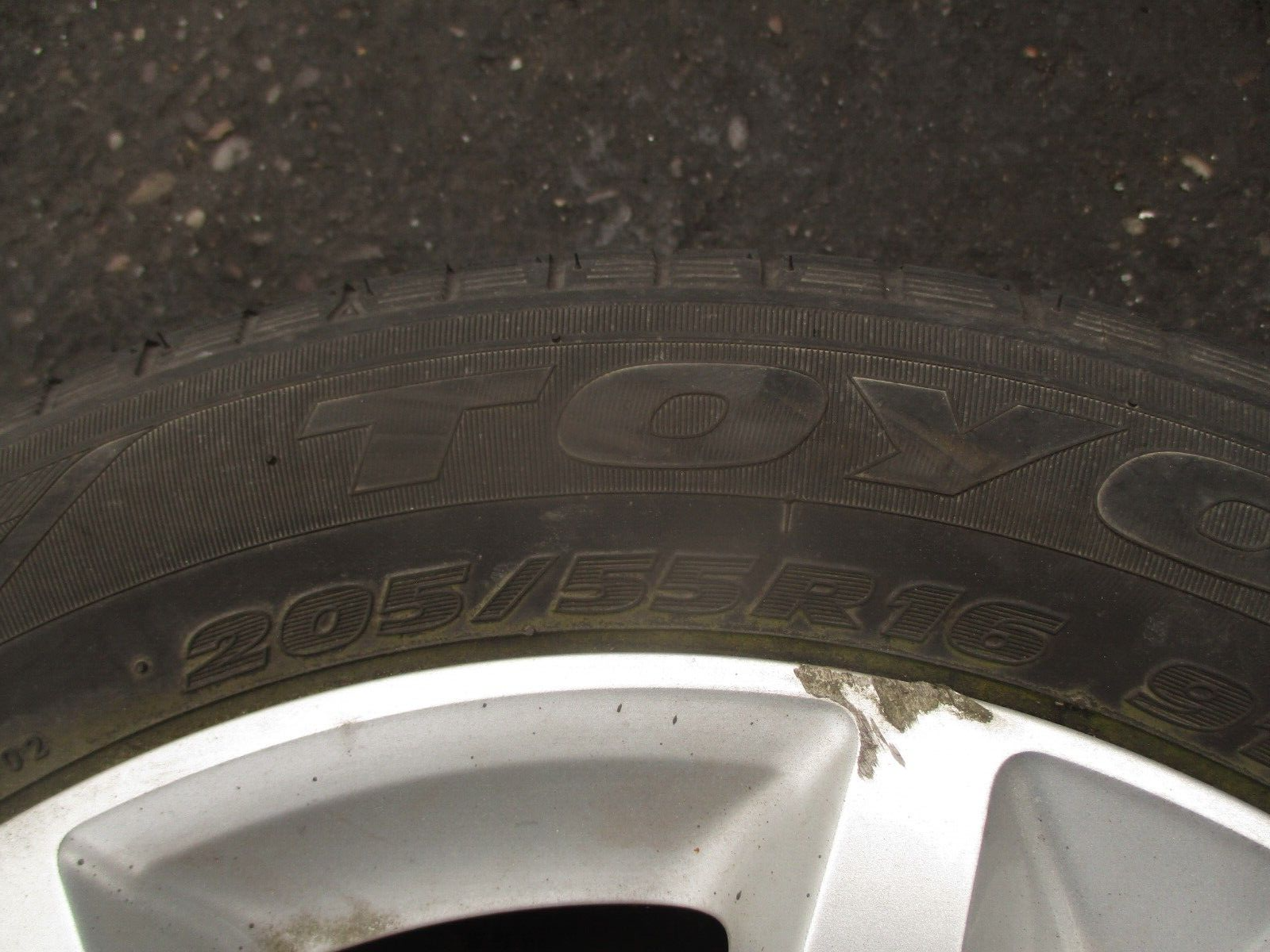 2014 PEUGEOT 308 MK2 16 INCH ALLOY WHEEL WITH TYRE 205/55R16 REF 4