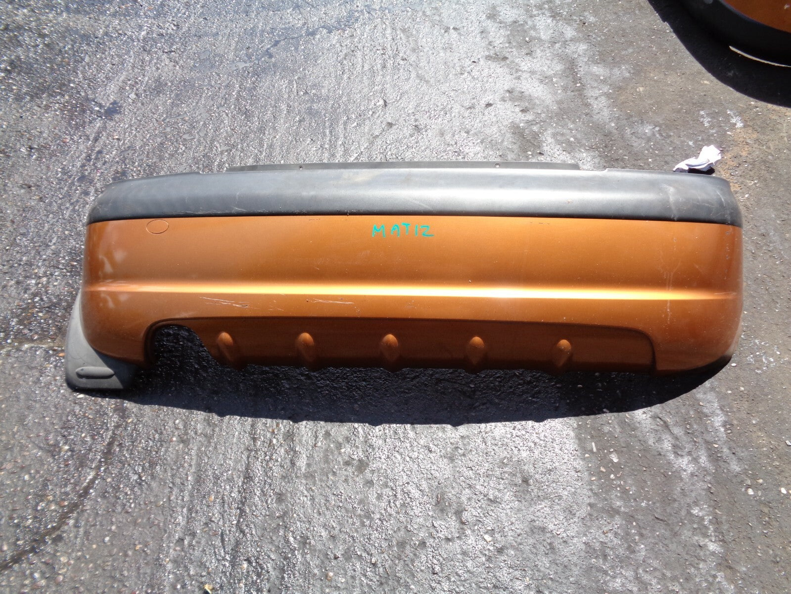 DEAWOO MATIZ 2003 ORANGE REAR BUMPER