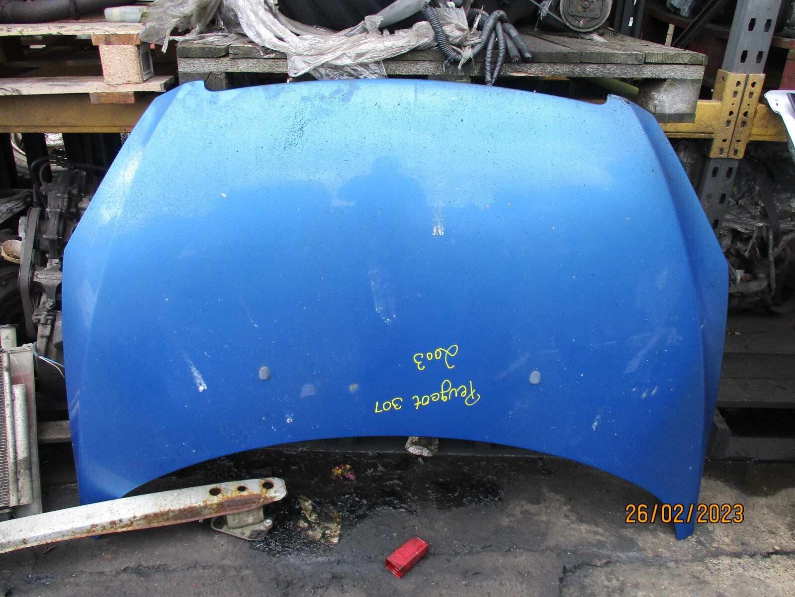 PEUGEOT 307 MK1 2003 FRONT COMPLETE BONNET  BLUE