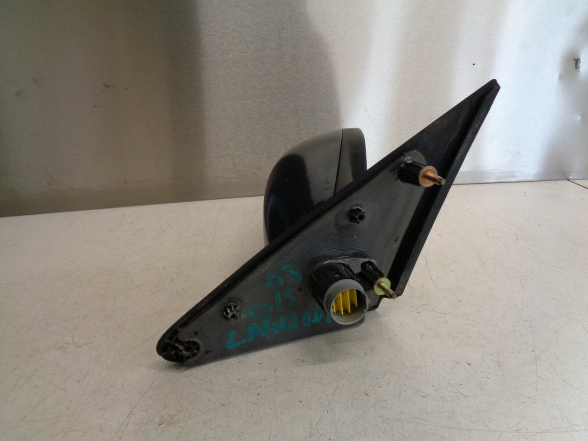 RENAULT LAGUNA 2003 MK2 OS DRIVER SIDE ELECTRIC DOOR WING MIRROR GREEN BLUE