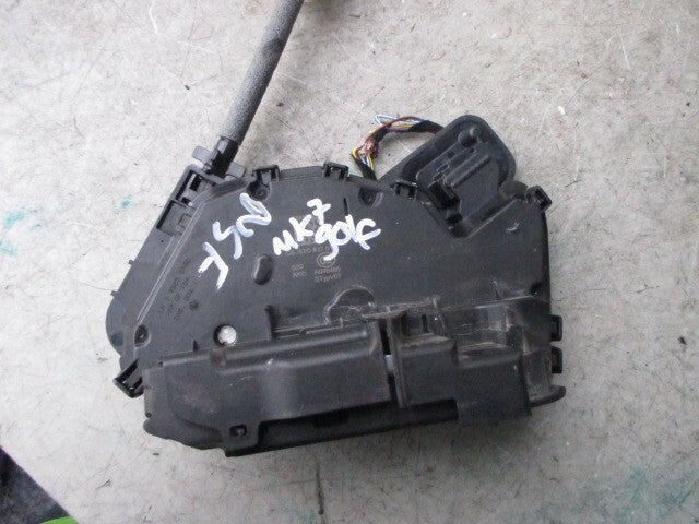 2013 VW GOLF MK7 NSF PASSENGER SIDE FRONT DOOR LOCK MECHANISM