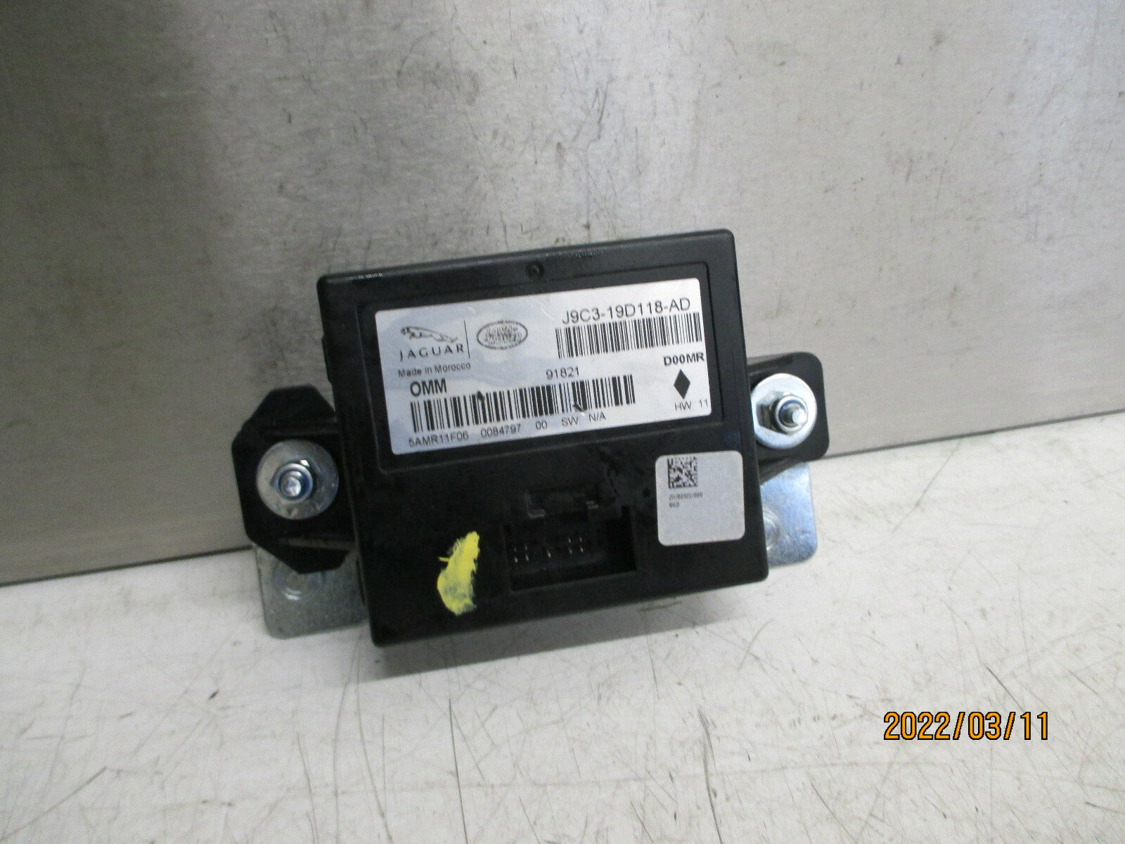 2019 JAGUAR XE FACELIFT BODY CONTROL MODULE J9C319D118AD