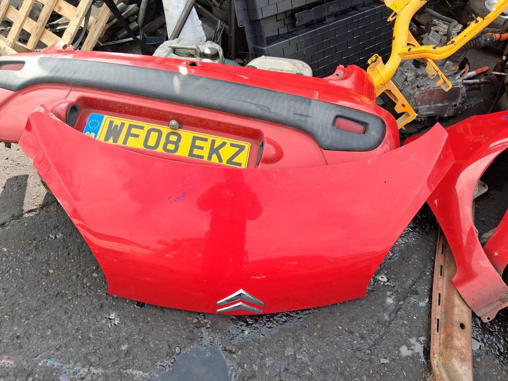 2008 CITROEN C1 MK1 3 DOOR FRONT BONNET HOOD PANEL RED