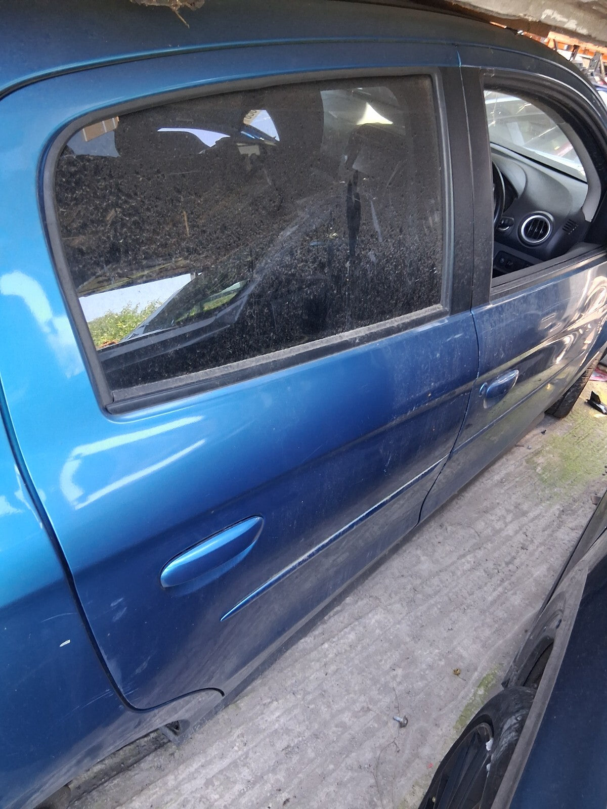 2016 MITSUBISHI MIRAGE MK6 PRE FACELIFT OSR DRIVER SIDE BARE DOOR REMIS BLUE T36