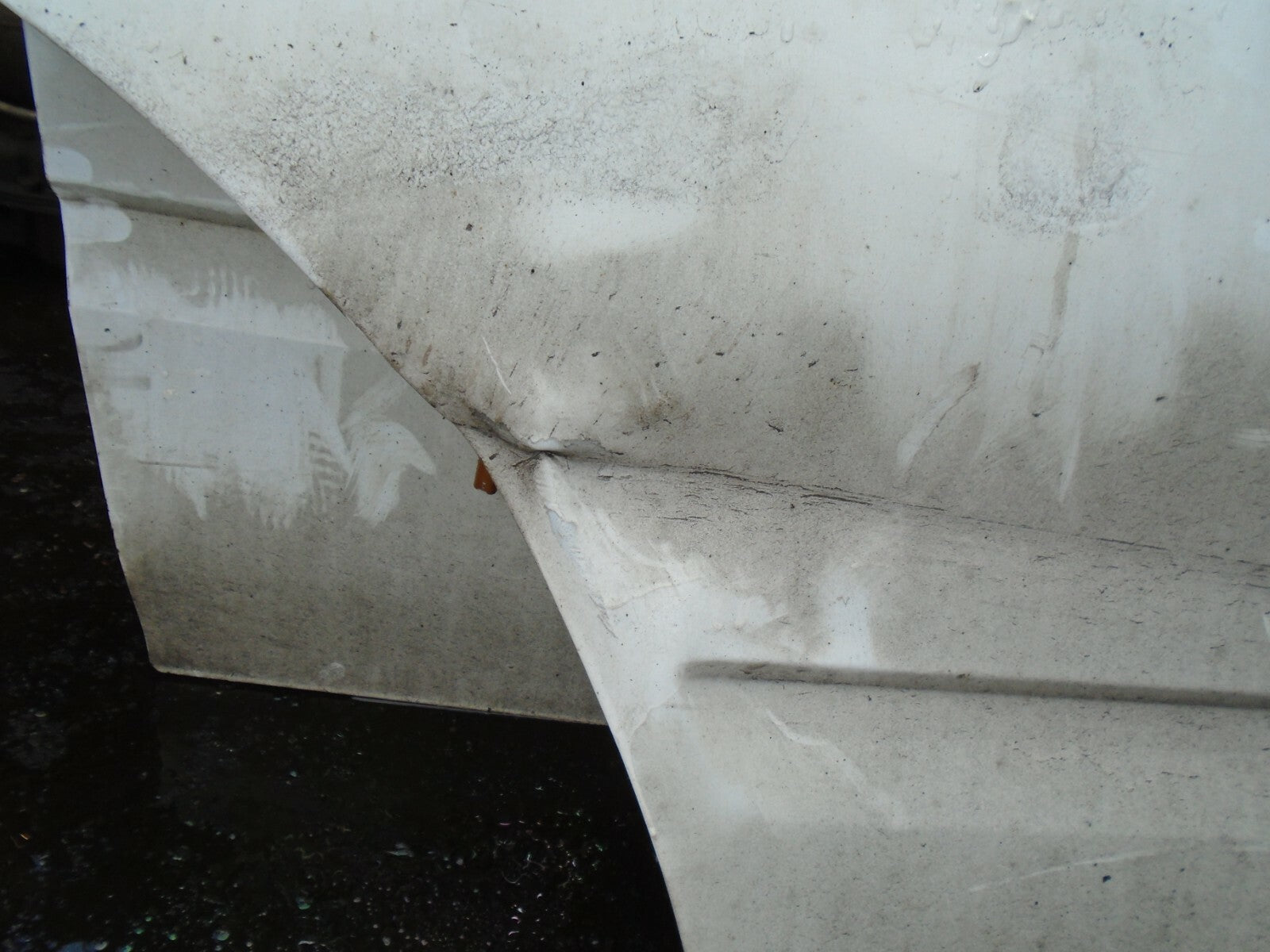 FORD TRANSIT MK7 VAN 2012 NSF PASSENGER SIDE FRONT BARE DOOR SHELL FRAME WHITE