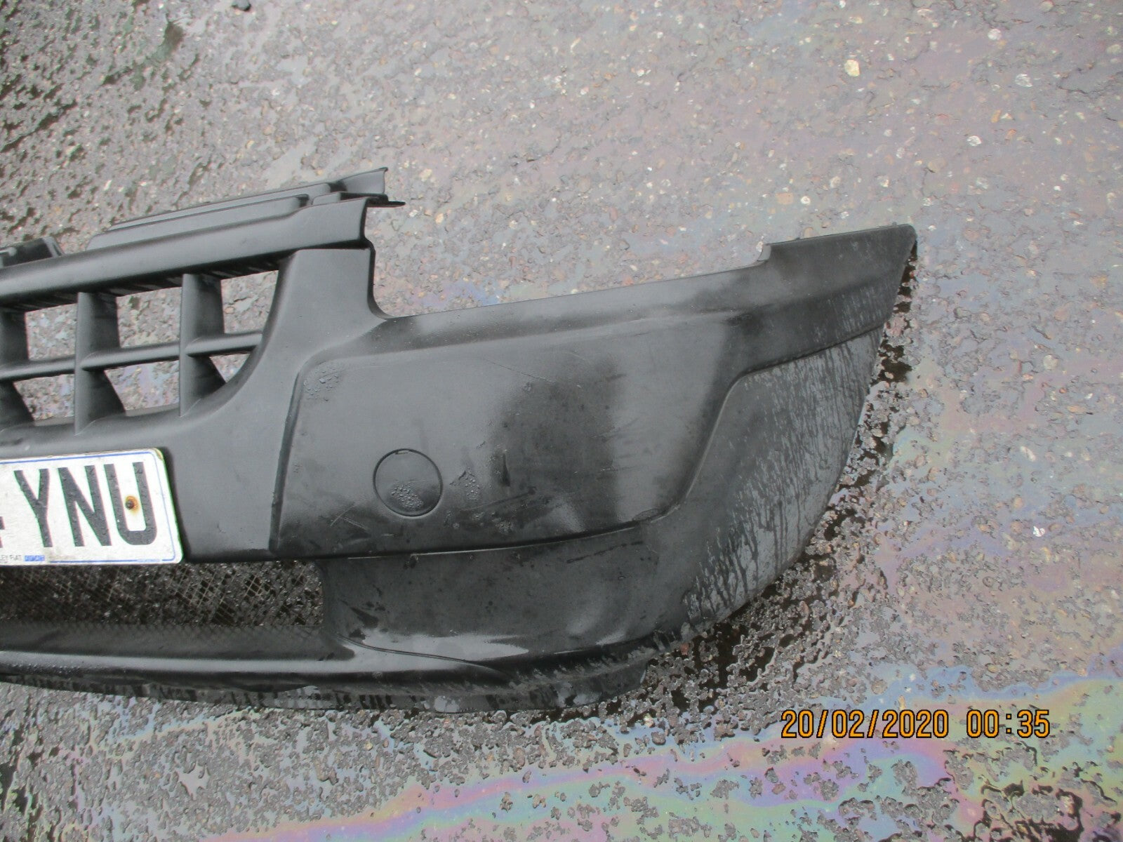 FIAT DOBLO 223 2004 MK1 FRONT COMPLETE BUMPER BLACK