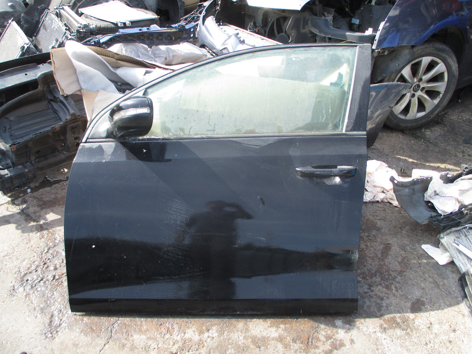 VW VOLKSWAGEN GOLF MK6 2012 NSF PASSENGER FRONT COMPLETE DOOR BLACK
