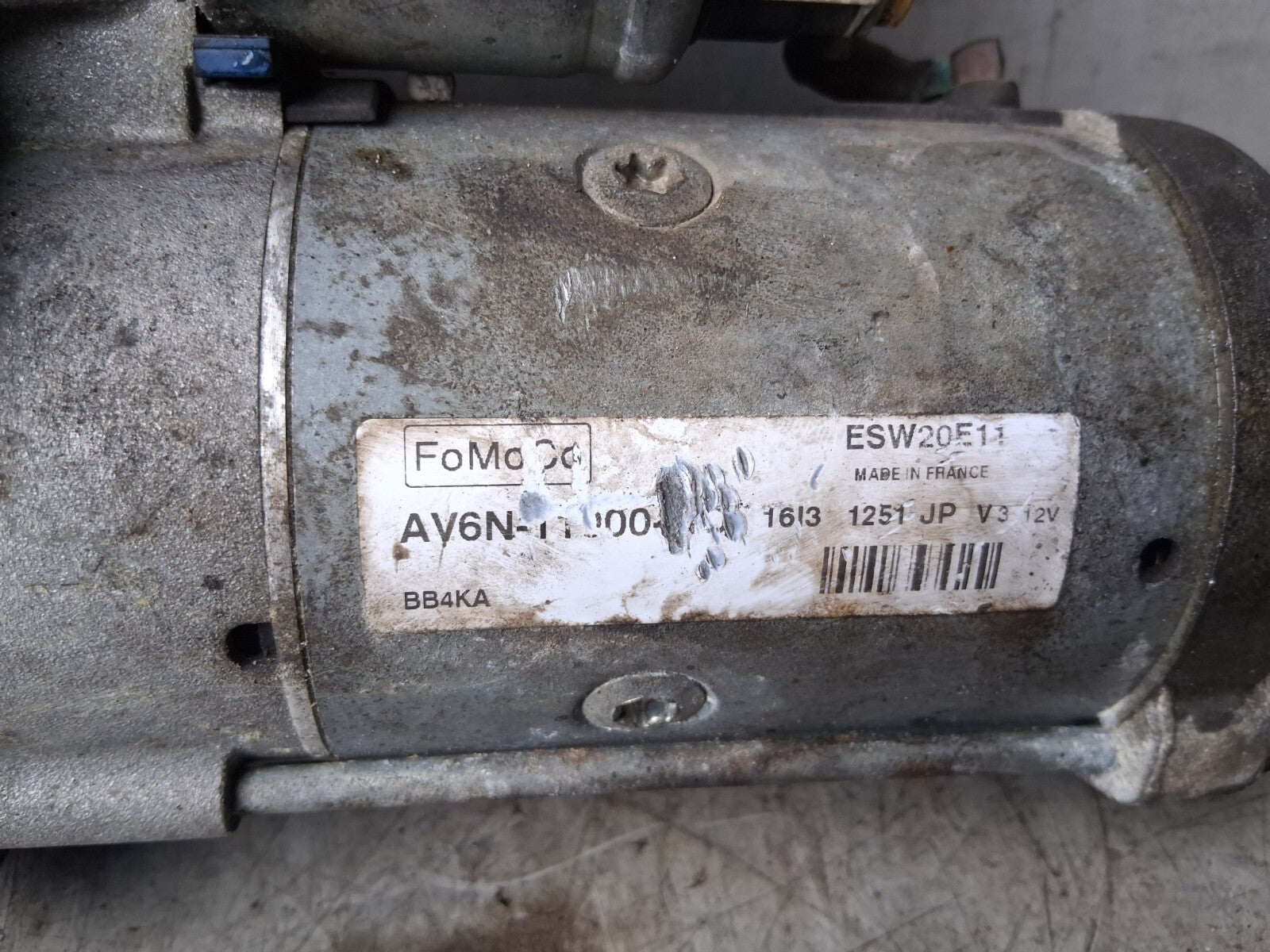 2013 FORD S MAX STARTER MOTOR AV6N11000DA