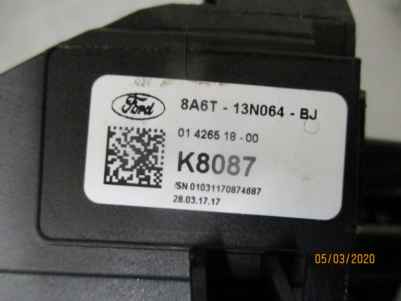 FORD B MAX 2017 BAG SQUIB CLOCK ROTARY RING 8A6T-13N064-BJ