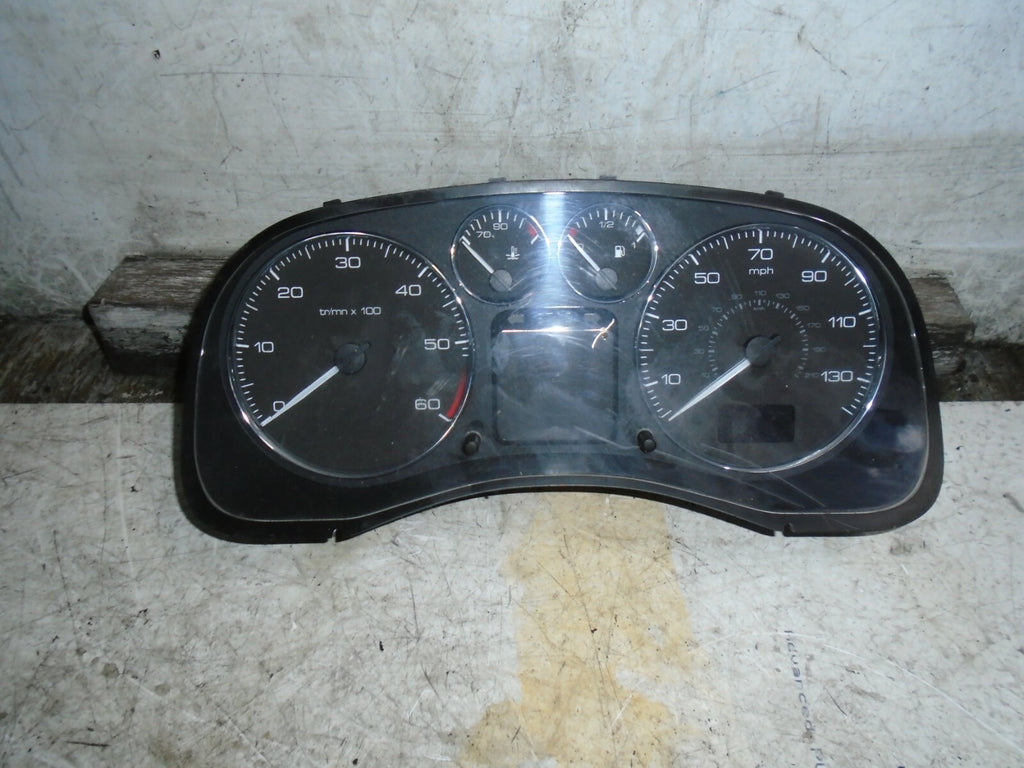 PEUGEOT 307 2006 1.6 DIESEL SPEEDOMETER INSTRUMENT CLUSTER P9654485580
